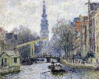 Canal, Amsterdam By Claude Monet Fine Art Print