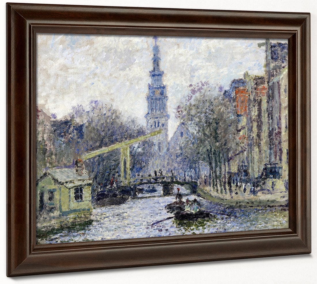 Canal, Amsterdam By Claude Monet Fine Art Print