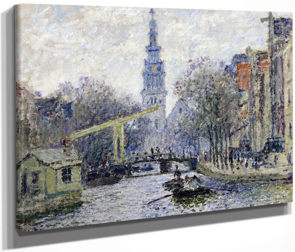 Canal, Amsterdam By Claude Monet Fine Art Print