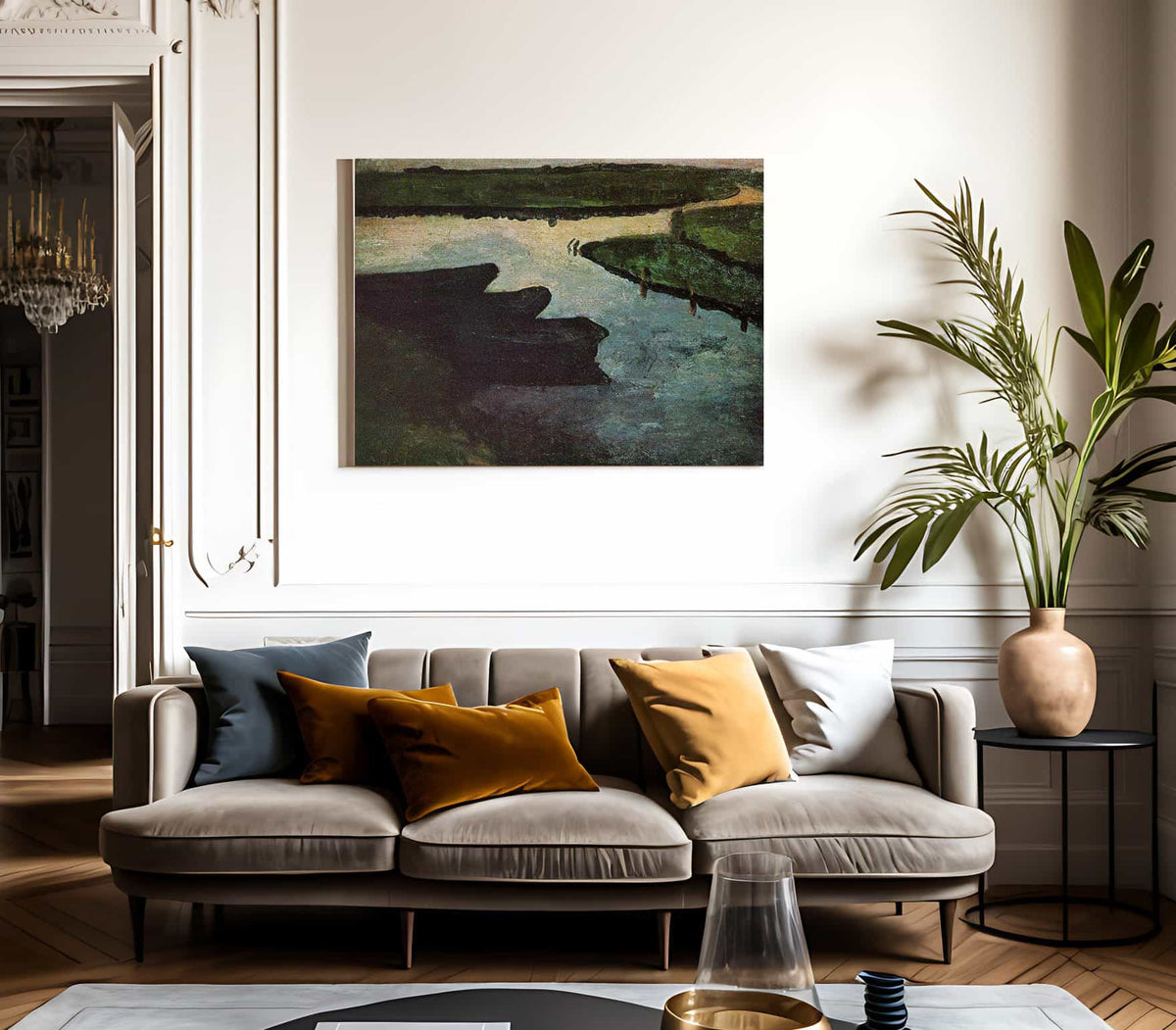 Canal With Peat Barges By Paula Modersohn Becker Fine Art Print