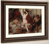 Candaules, King Of Lydia, Shews His Wife By Stealth To Gyges, One Of His Ministers By William Etty Fine Art Print