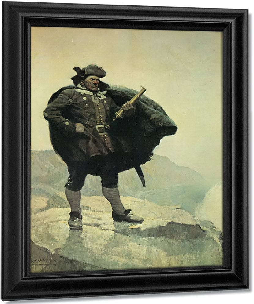 Captain Bill Bones By NC Wyeth Fine Art Print
