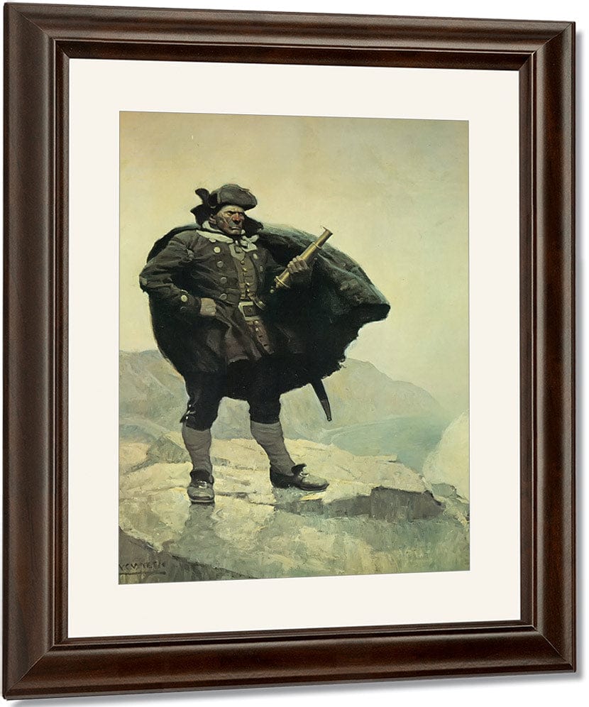 Captain Bill Bones By NC Wyeth Fine Art Print