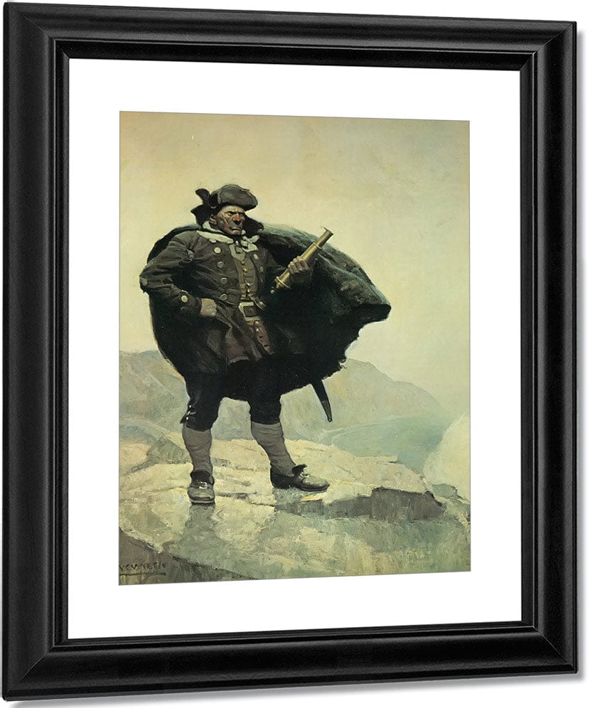 Captain Bill Bones By NC Wyeth Fine Art Print