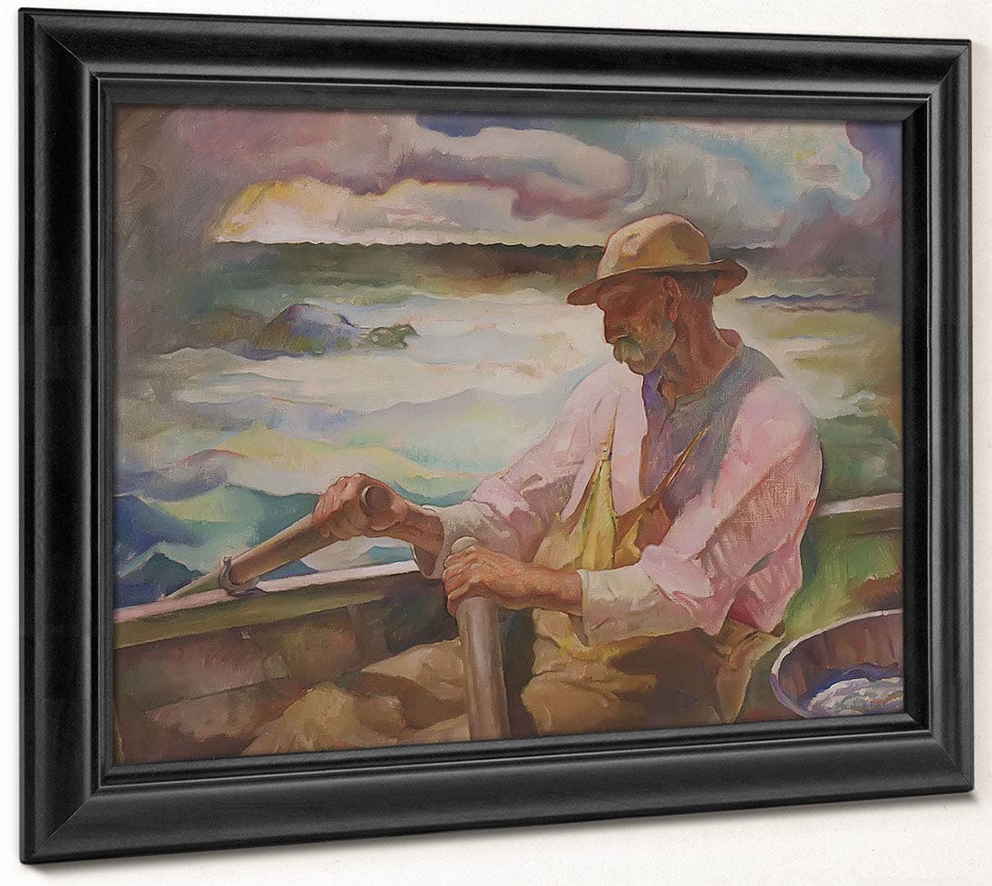 Captain Brown Port Clyde Maine By N.C. Wyeth Fine Art Print