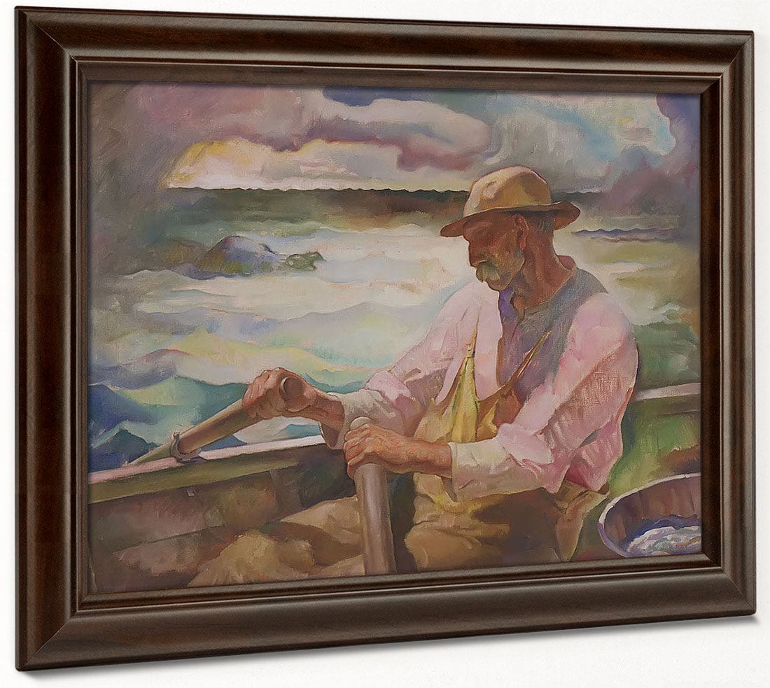 Captain Brown Port Clyde Maine By N.C. Wyeth Fine Art Print