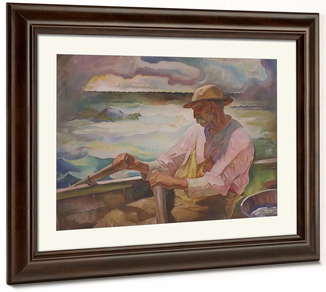Captain Brown Port Clyde Maine By N.C. Wyeth Fine Art Print
