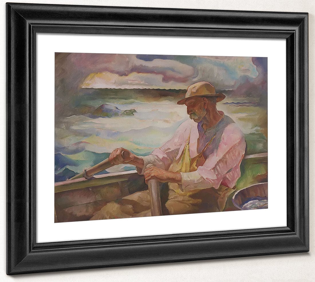 Captain Brown Port Clyde Maine By N.C. Wyeth Fine Art Print