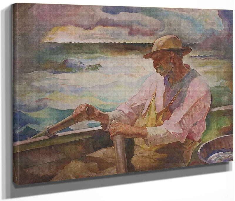 Captain Brown Port Clyde Maine By N.C. Wyeth Fine Art Print