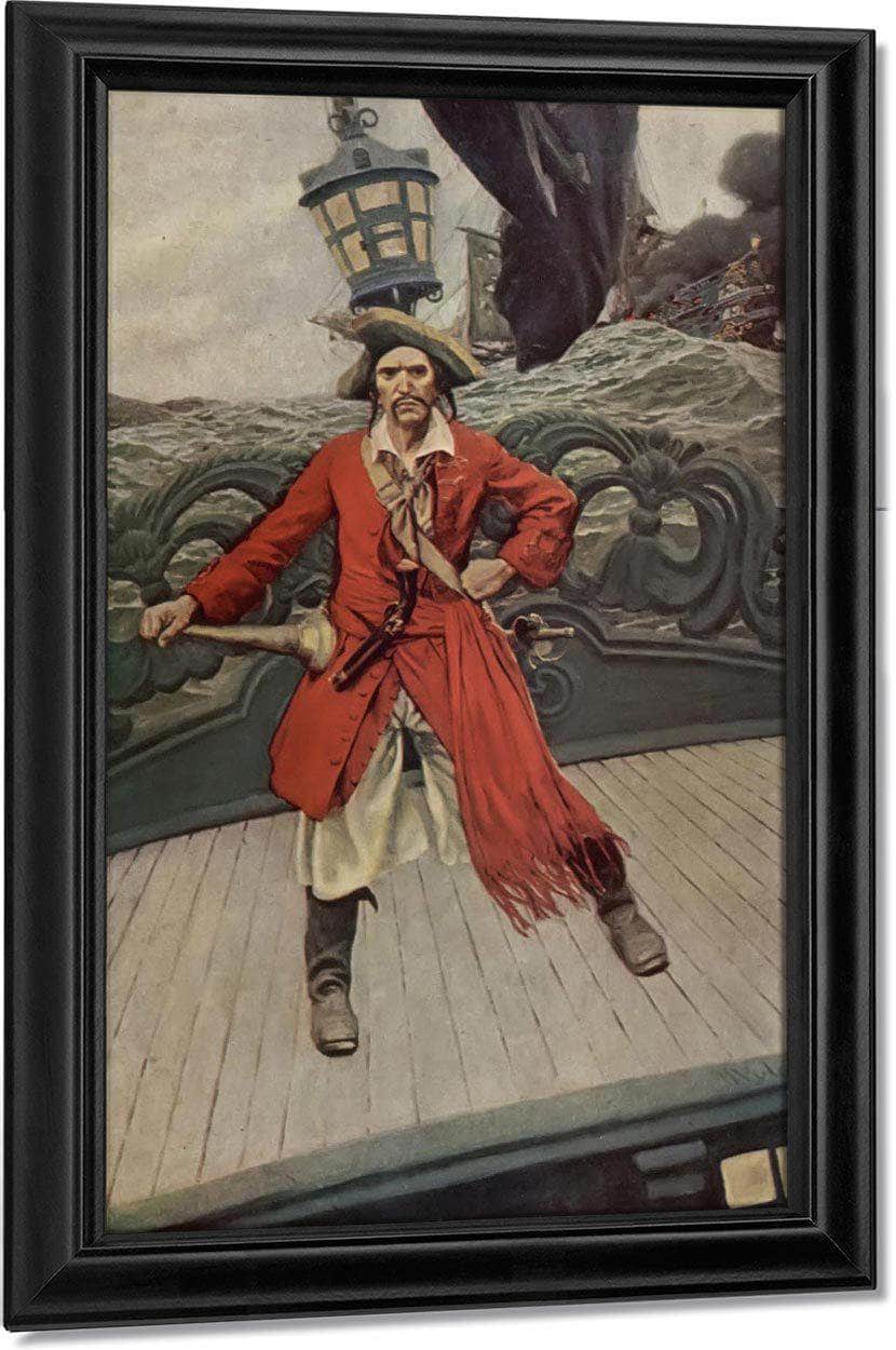 Captain Keitt By Howard Pyle Fine Art Print