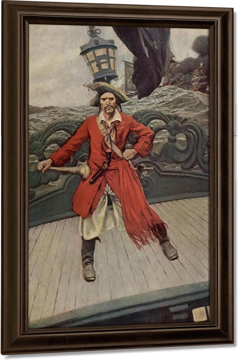 Captain Keitt By Howard Pyle Fine Art Print