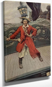 Captain Keitt By Howard Pyle Fine Art Print