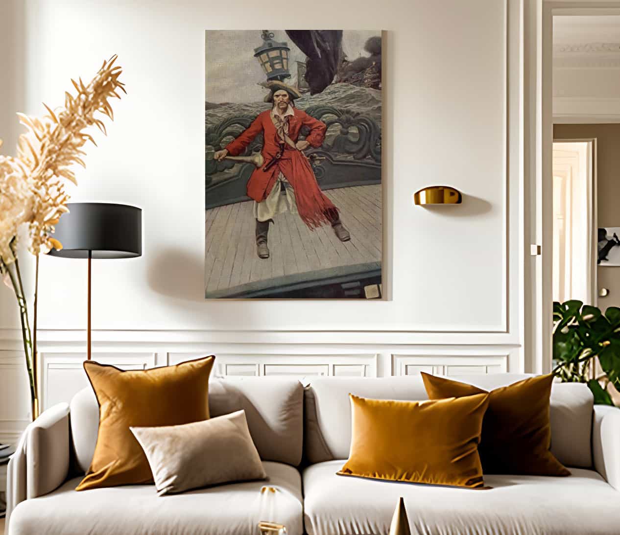 Captain Keitt By Howard Pyle Fine Art Print