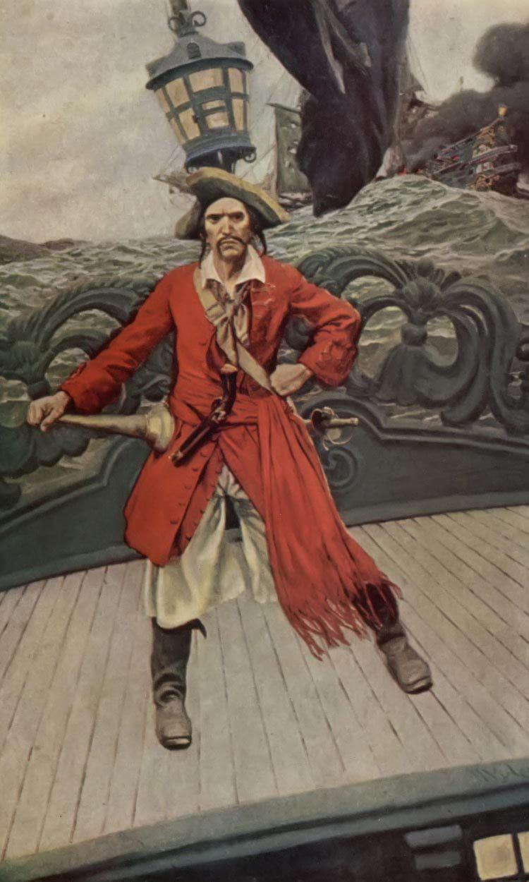 Captain Keitt By Howard Pyle Fine Art Print
