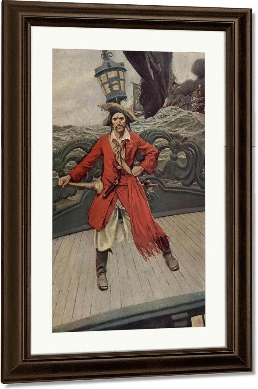 Captain Keitt By Howard Pyle Fine Art Print