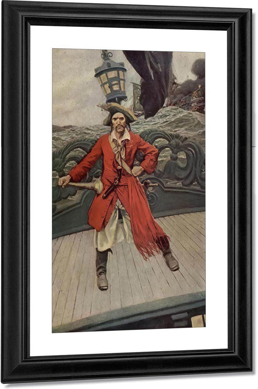 Captain Keitt By Howard Pyle Fine Art Print