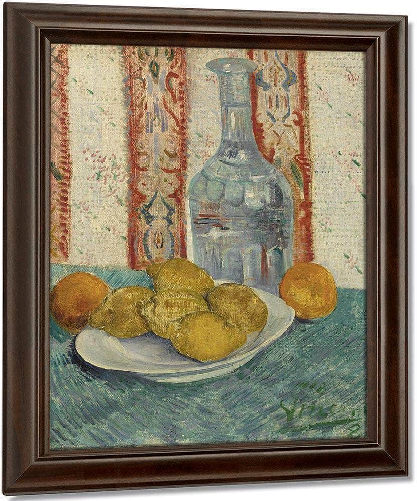 Carafe And Dish With Citrus Fruit By Vincent Van Gogh Fine Art Print