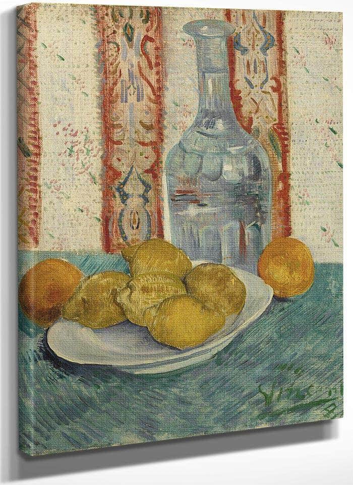 Carafe And Dish With Citrus Fruit By Vincent Van Gogh Fine Art Print