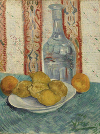 Carafe And Dish With Citrus Fruit By Vincent Van Gogh Fine Art Print