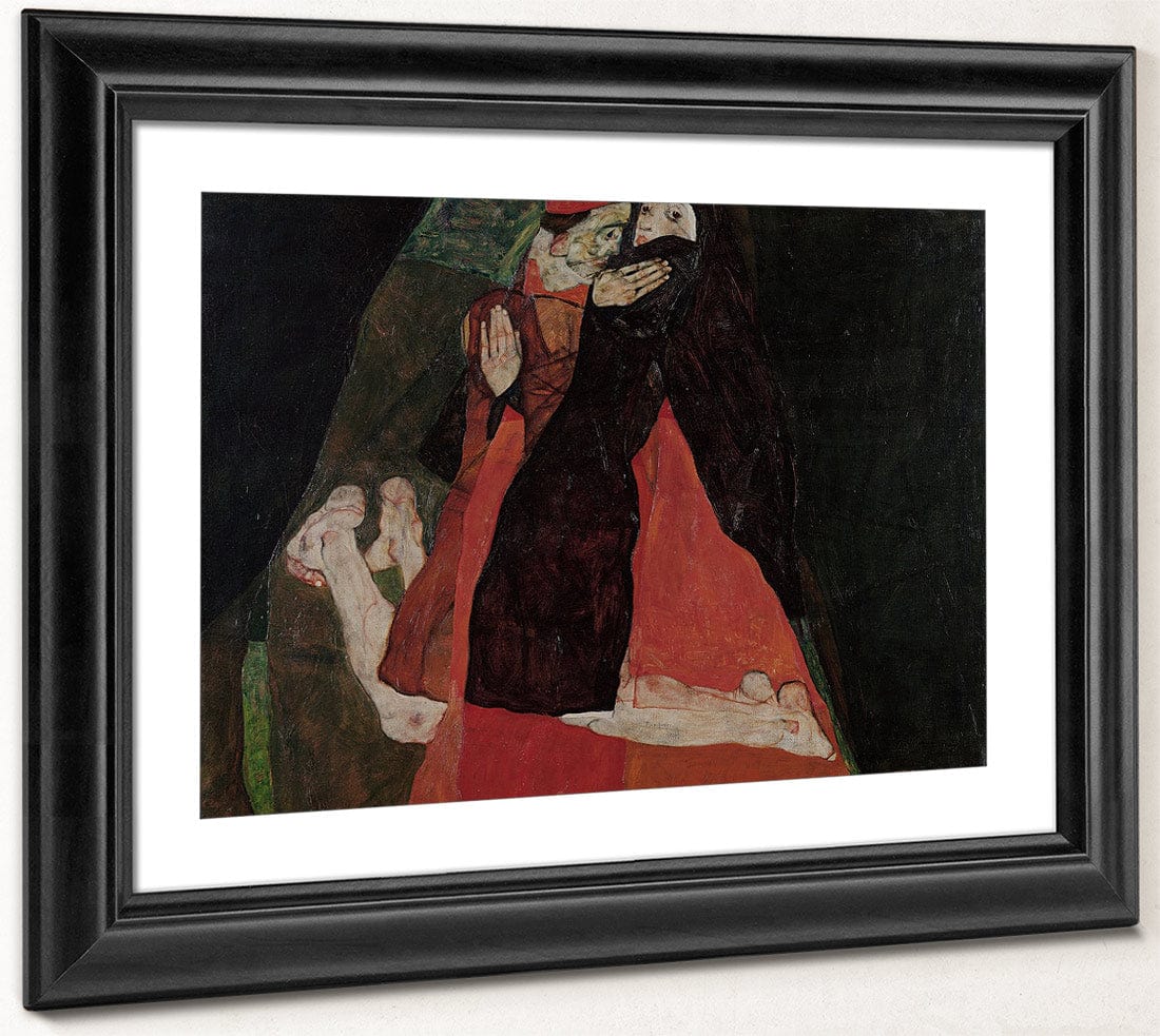 Cardinal And Nun Caress 1912 Expressionism Pc By Egon Schiele Fine Art Print