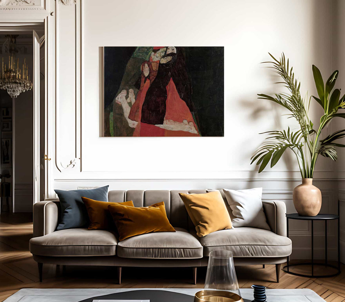 Cardinal And Nun Caress 1912 Expressionism Pc By Egon Schiele Fine Art Print