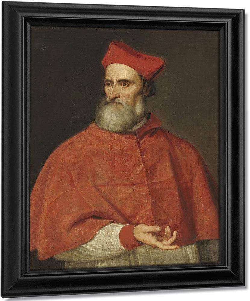 Cardinal Pietro Bembo By Titian Fine Art Print