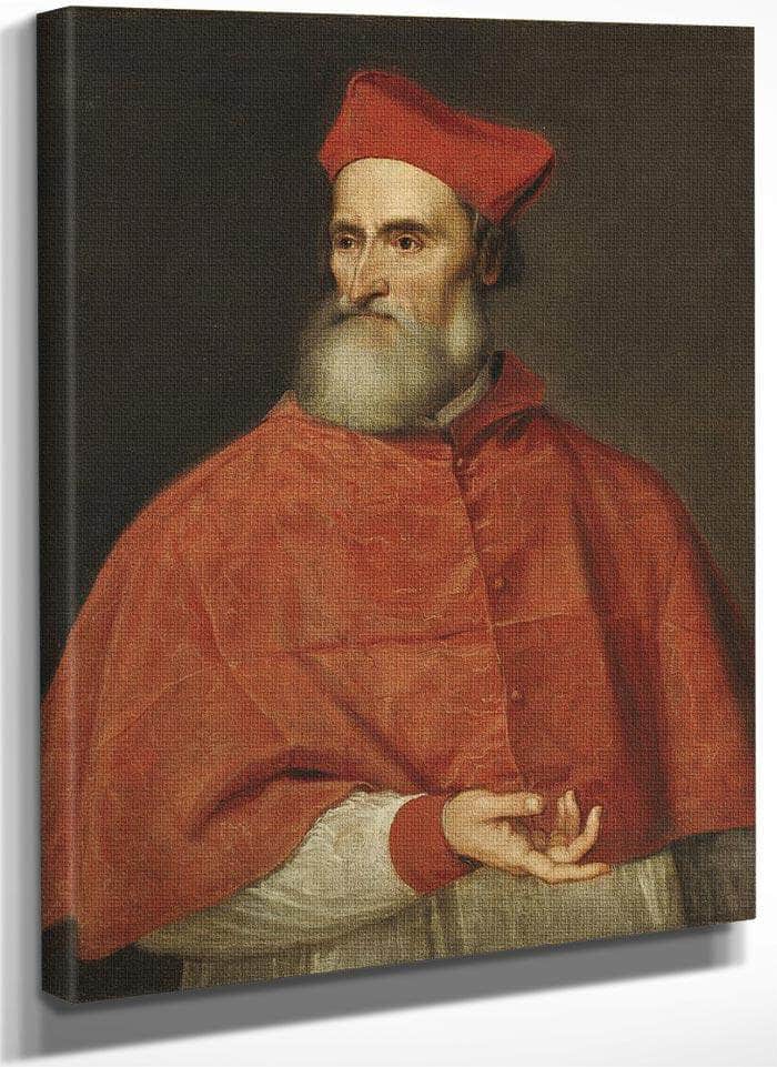 Cardinal Pietro Bembo By Titian Fine Art Print