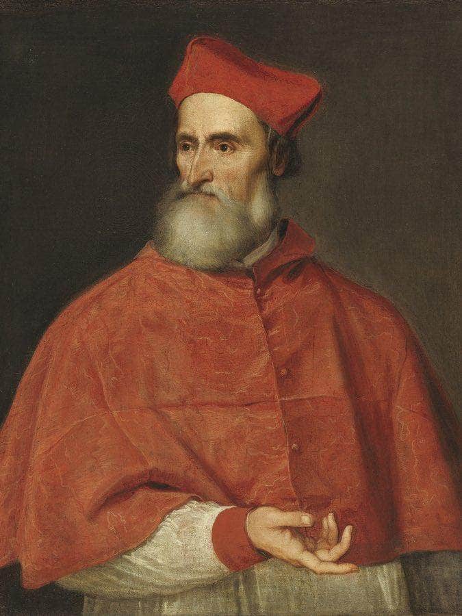Cardinal Pietro Bembo By Titian Fine Art Print