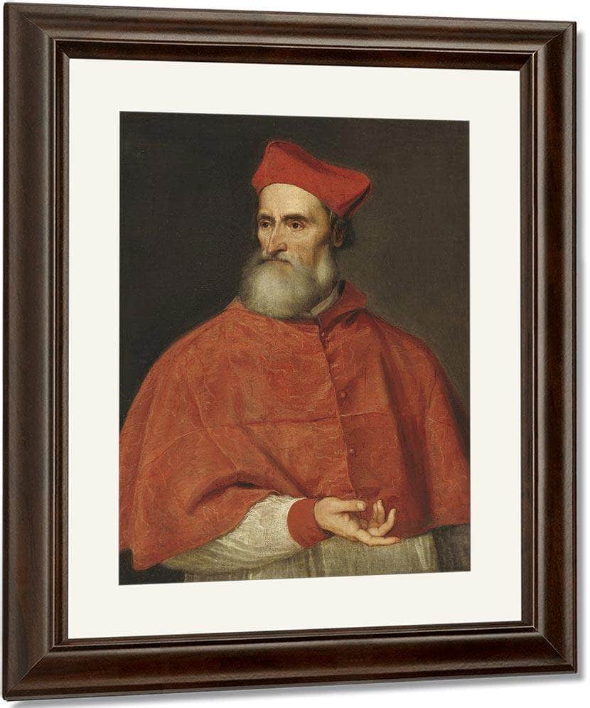Cardinal Pietro Bembo By Titian Fine Art Print