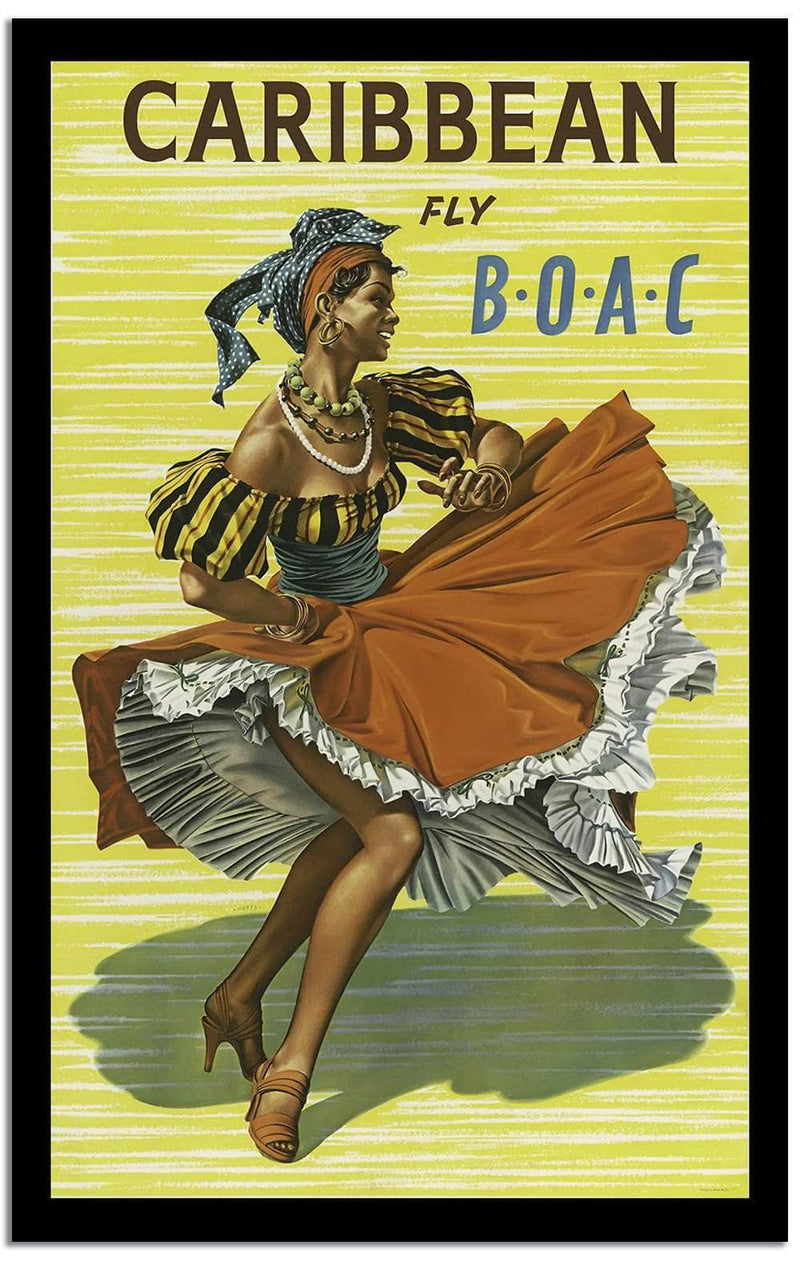 Caribbean  Vintage Poster Fine Art Print