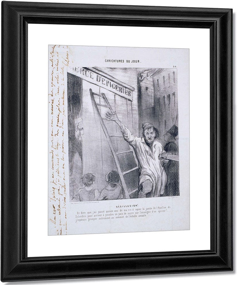 Caricatures Du Jour Desillusion! By Honore Daumier Fine Art Print