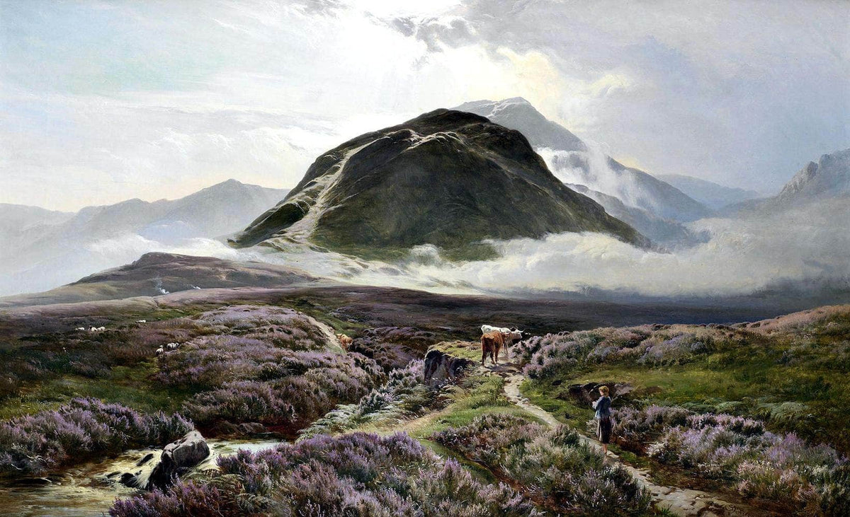 Carn Dearg & Ben Nevis From Achintee Painting Sidney Richard Percy Canvas Art Fine Art Print
