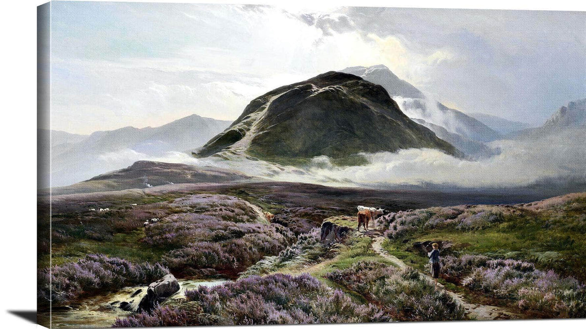Carn Dearg & Ben Nevis From Achintee Painting Sidney Richard Percy Canvas Art Fine Art Print