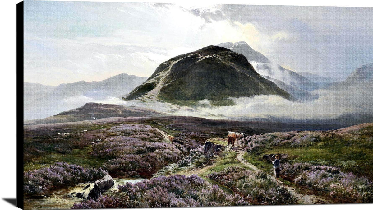Carn Dearg & Ben Nevis From Achintee Painting Sidney Richard Percy Canvas Art Fine Art Print