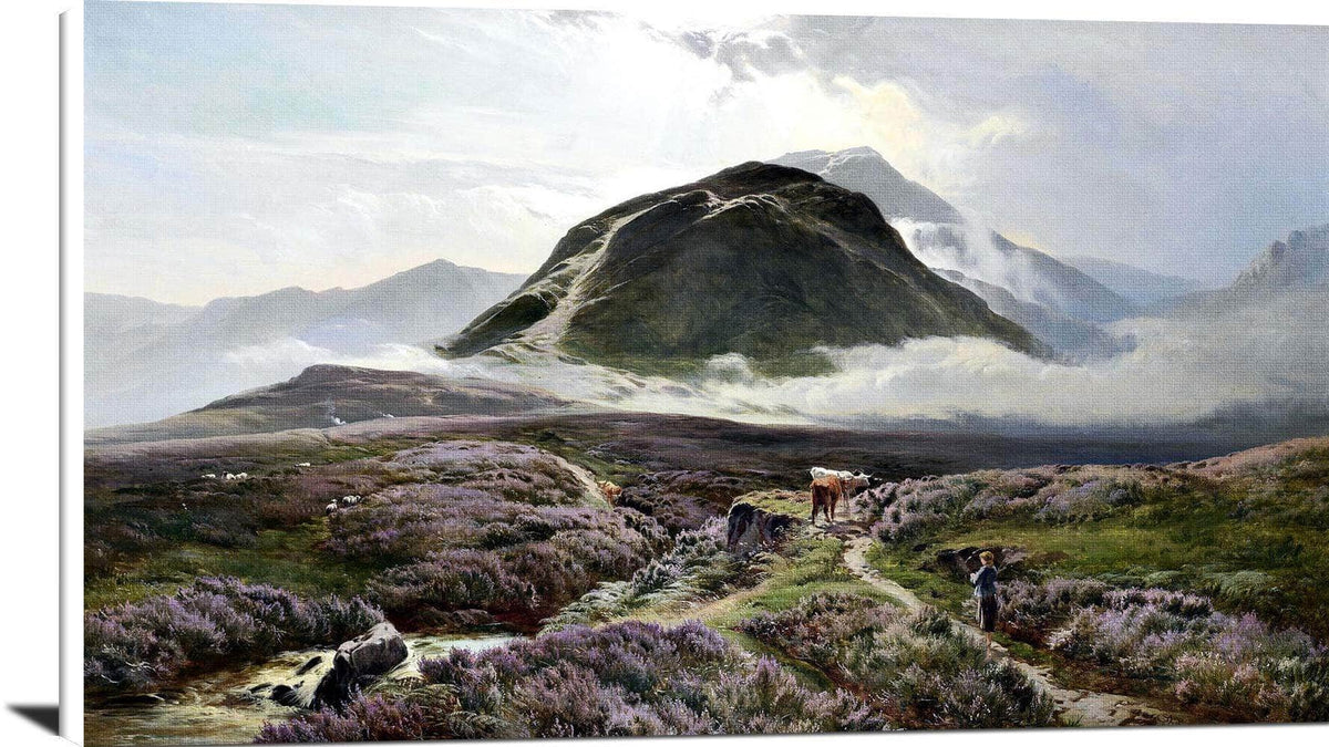 Carn Dearg & Ben Nevis From Achintee Painting Sidney Richard Percy Canvas Art Fine Art Print