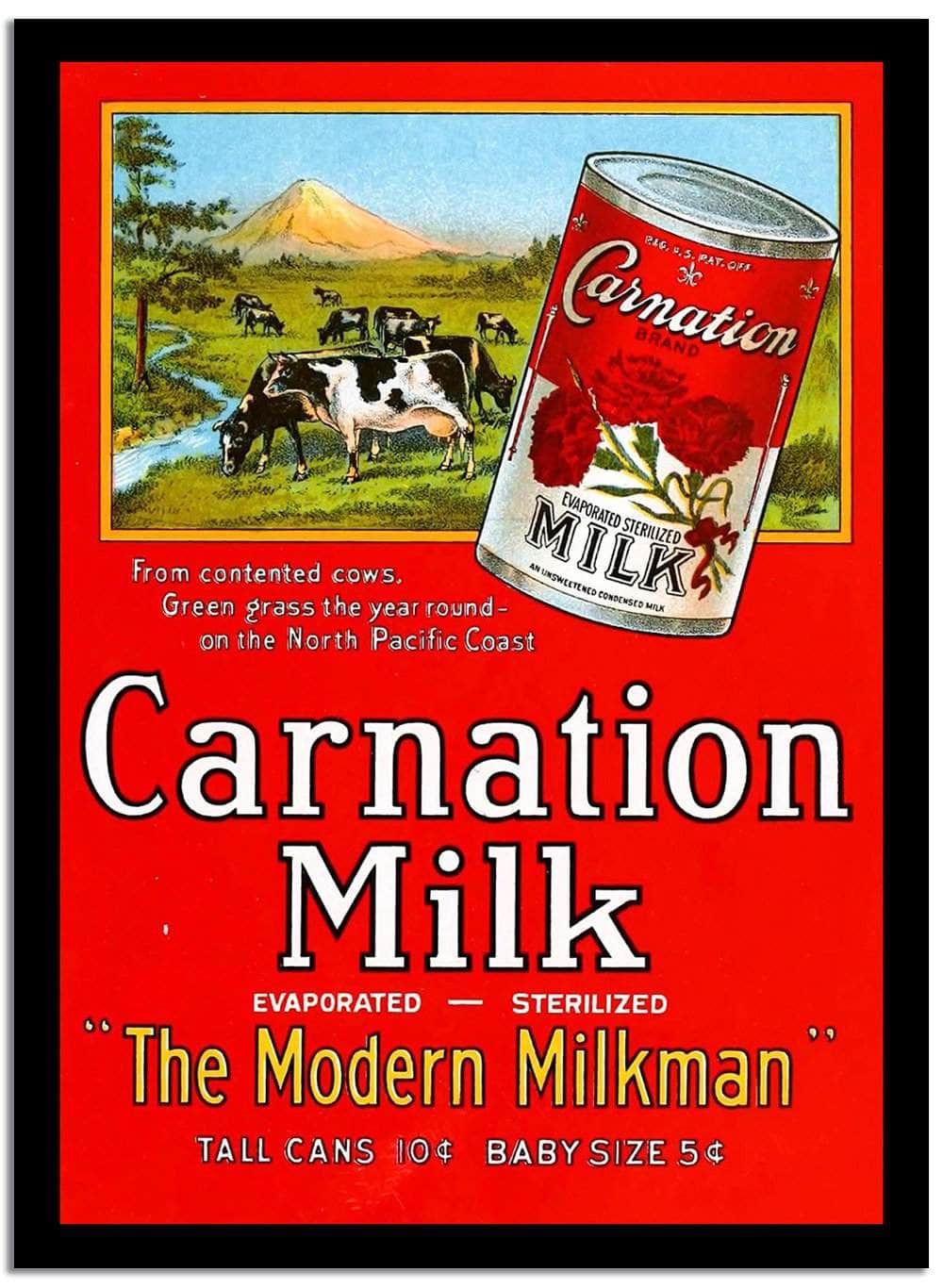 Carnation Milk  Vintage Poster Fine Art Print