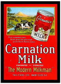 Carnation Milk  Vintage Poster Fine Art Print