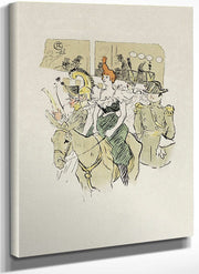 Carnival At The Moulin Rouge, Cha U Kao's Entrance By Henri Marie Raymond De Toulouse Lautrec Monfa Fine Art Print