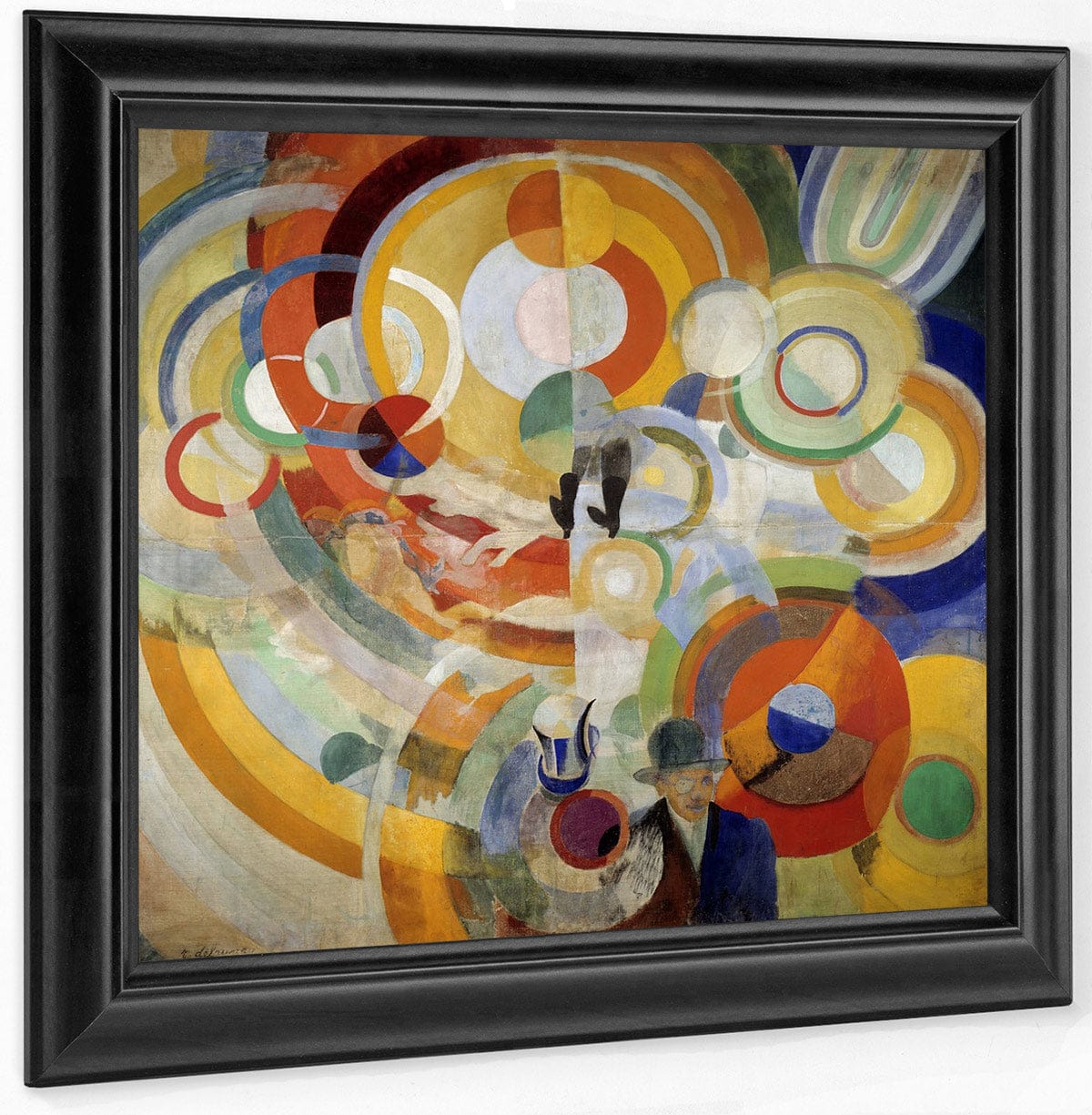 Carousel With Pigs (Or Electric Carousel) By Robert Delaunay Fine Art Print
