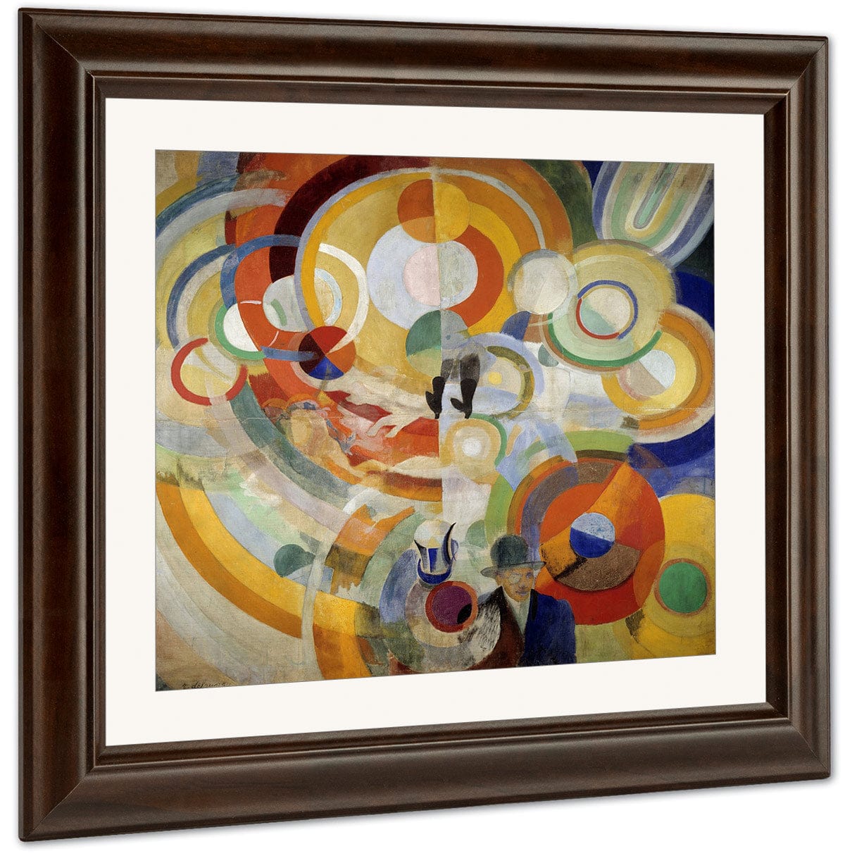 Carousel With Pigs (Or Electric Carousel) By Robert Delaunay Fine Art Print