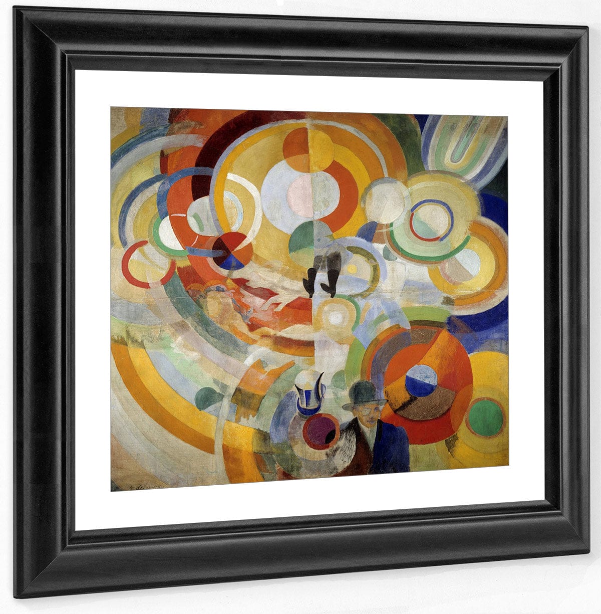 Carousel With Pigs (Or Electric Carousel) By Robert Delaunay Fine Art Print