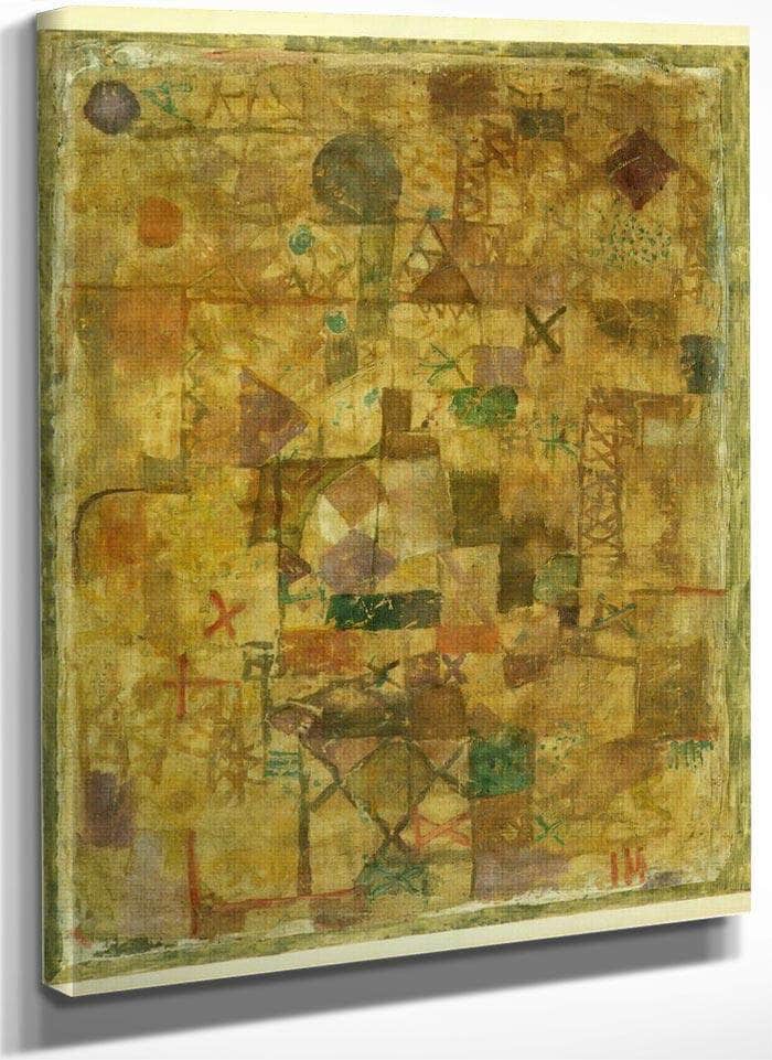 Carpet Of Memory 1914 193 By Paul Klee Fine Art Print