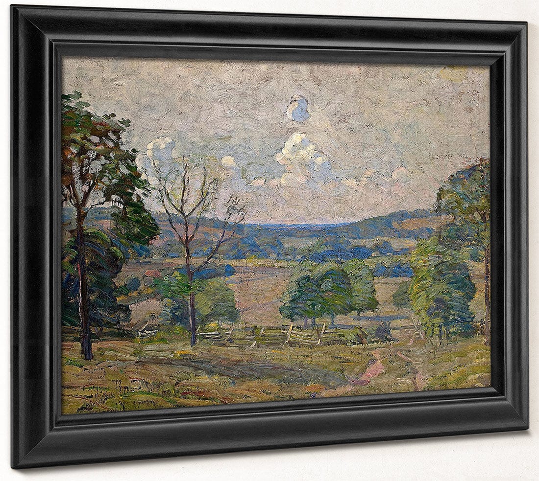 Cart Track At Rocky Hill By NC Wyeth Fine Art Print