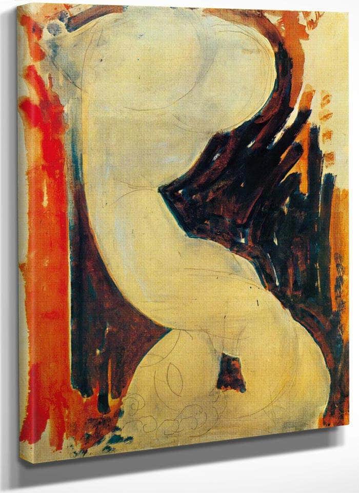 Caryatid 191314 By Amedeo Modigliani Fine Art Print