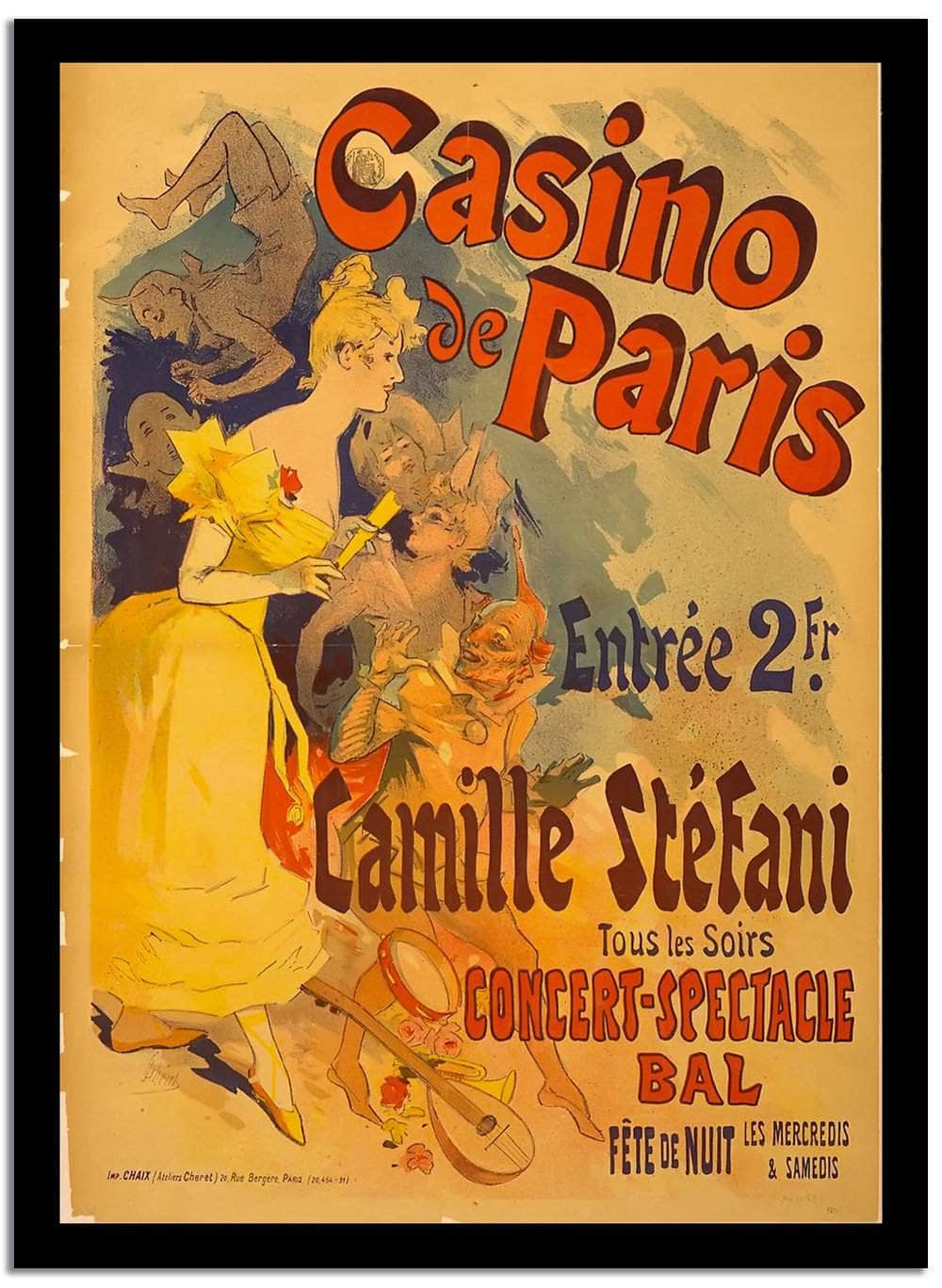 Casino Paris  Vintage Poster Fine Art Print
