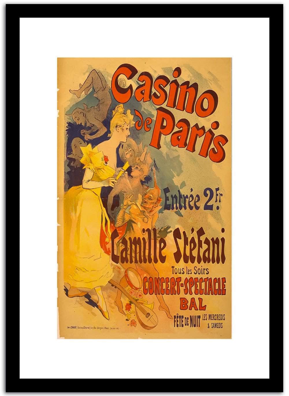 Casino Paris  Vintage Poster Fine Art Print