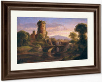 Castle And River By Cole Thomas Fine Art Print