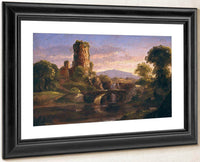 Castle And River By Cole Thomas Fine Art Print