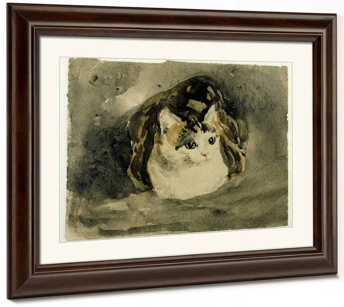 Cat 1908 By Gwendolen Mary John Fine Art Print