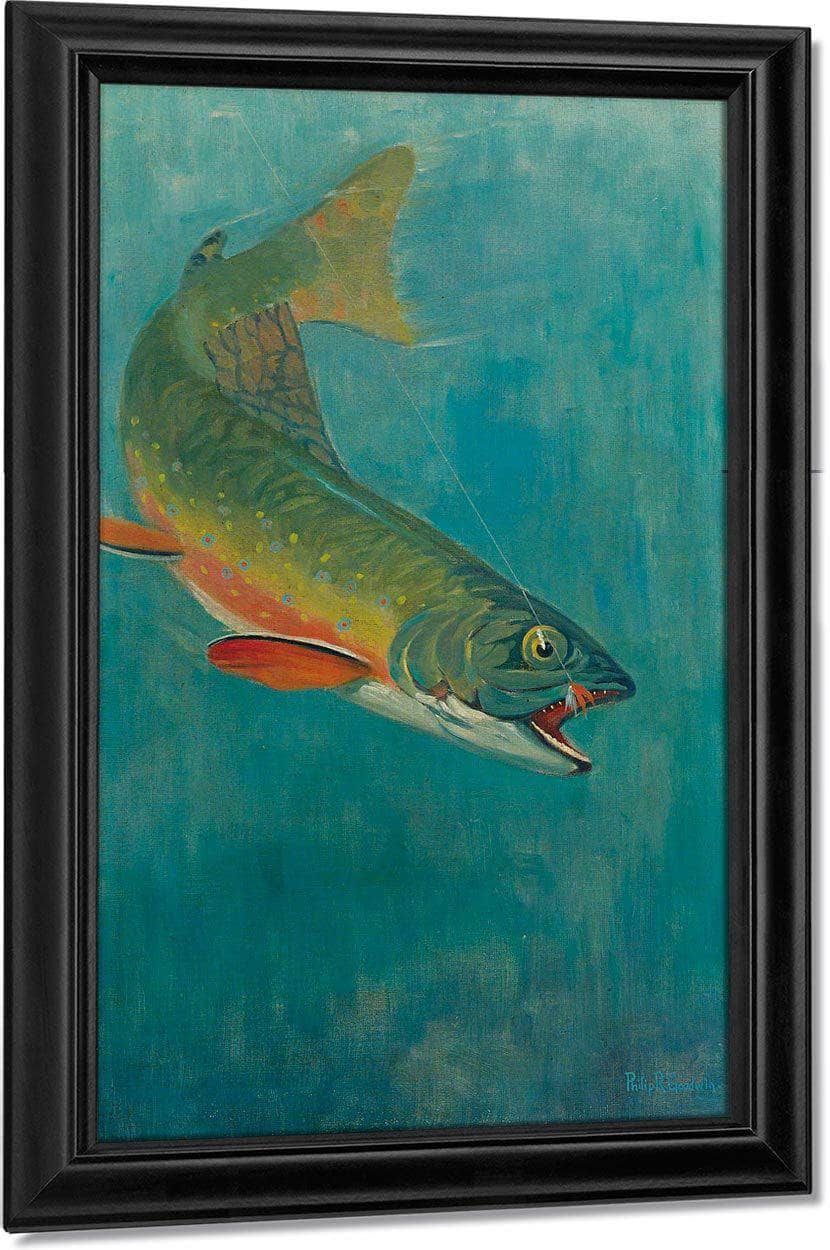 Catching The Bait By Philip R. By Goodwin Fine Art Print